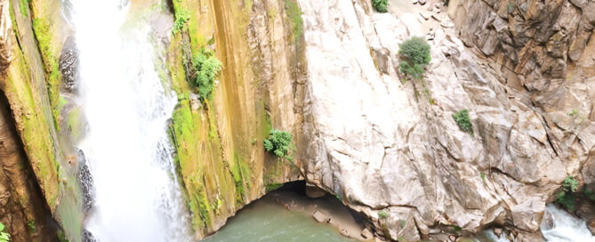 Bhatta Waterfall in Uttarakhand, India