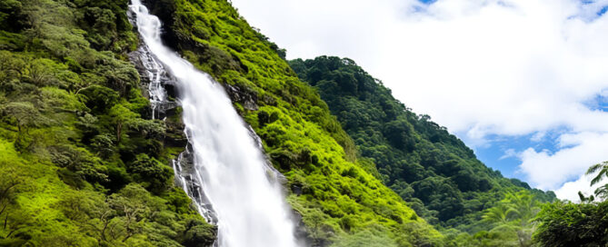 Birthi Waterfall in Uttarakhand, India