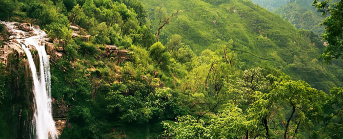 Chineshwar Waterfall in Uttarakhand, India