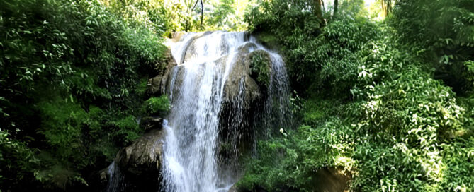 Corbett Waterfall in Uttarakhand, India