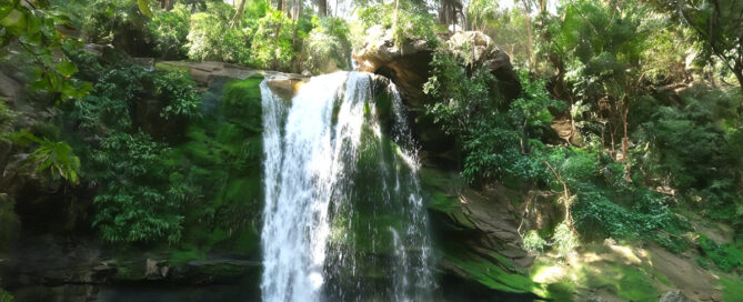 Garud Chatti Falls in Uttarakhand, India