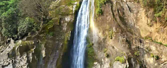 Jharipani Falls in Uttarakhand, India