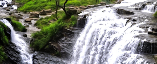 Jimi Ghat Waterfalls in Uttarakhand, India