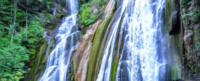 Kempty Falls in Uttarakhand, India